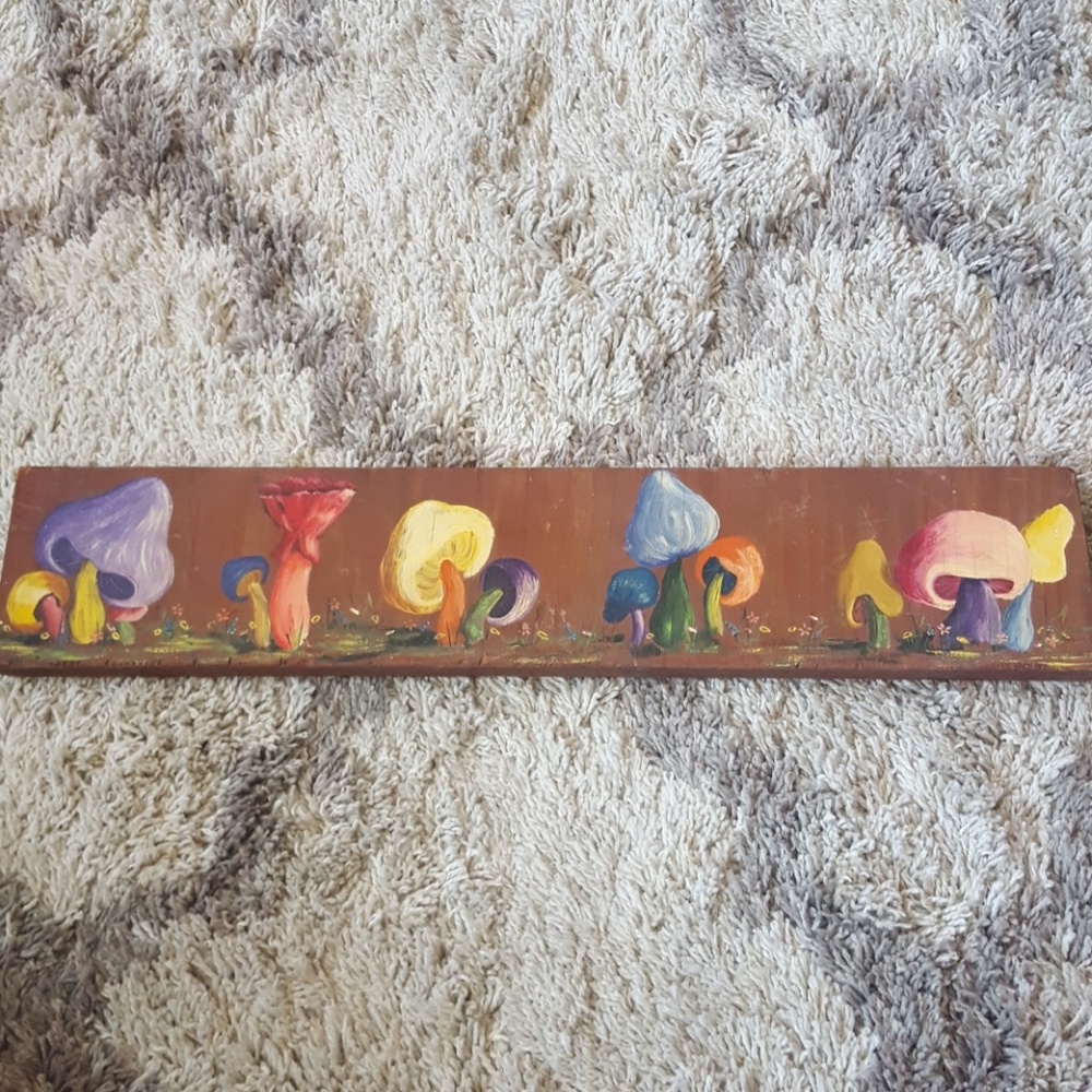 Vintage mushroom painting